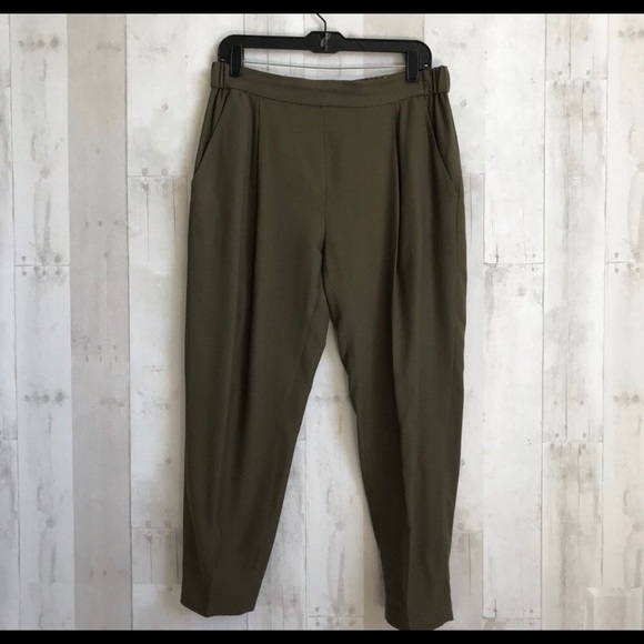 All Saints Pants - All Saints Aleida trousers- olive green